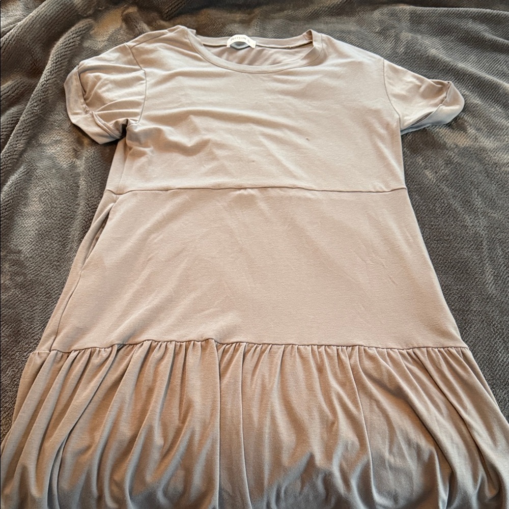 Gray T Shirt dress